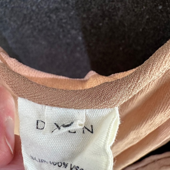 Doen Flora Embroidered Ruffle Maxi Dress Adobe Size XS - Picture 9 of 15